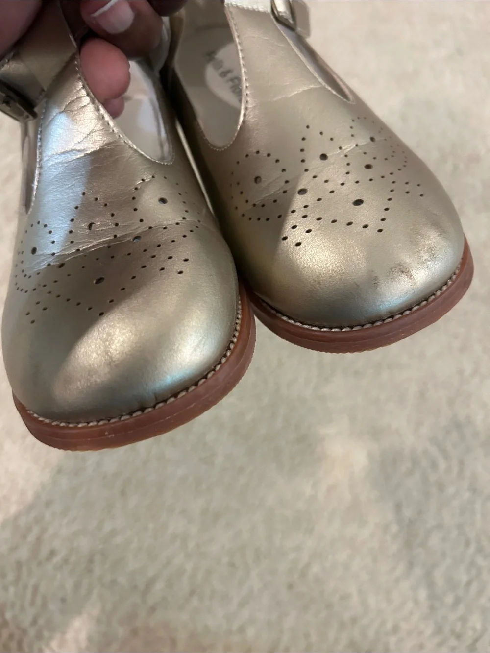 Girls' Metallic  Mary Jane Shoes